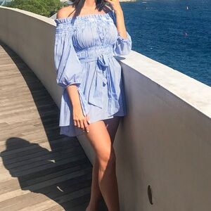 1st SIGHT Blue Striped Women's dress